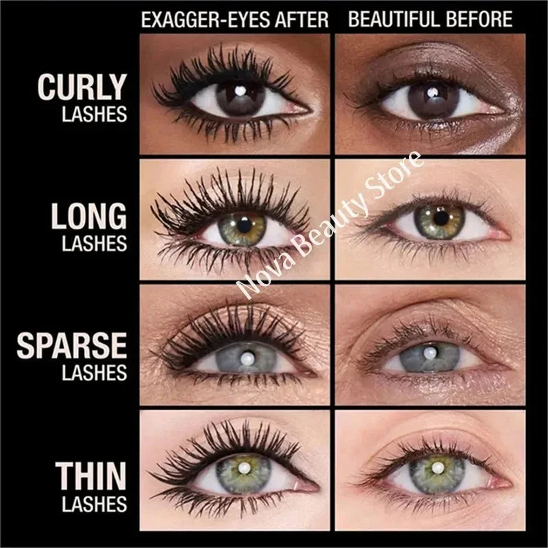 Long Lasting Waterproof Lash Extension Mascara - Black, Silky, Volume Boost