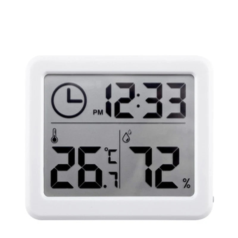 Digital Clock with Temperature and Humidity Display - Wall & Desk Clock for Home Office Kitchen