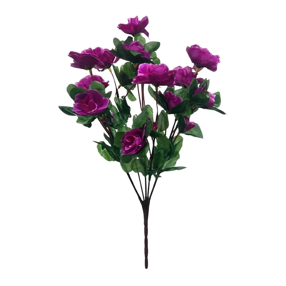 Artificial Azalea Flowers Branches - Real Touch Floral Craft Decoration