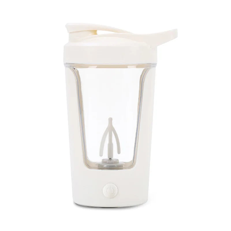 450ml Portable Electric Protein Shaker Bottle - Rechargeable Water & Meal Replacement Drink Mixer