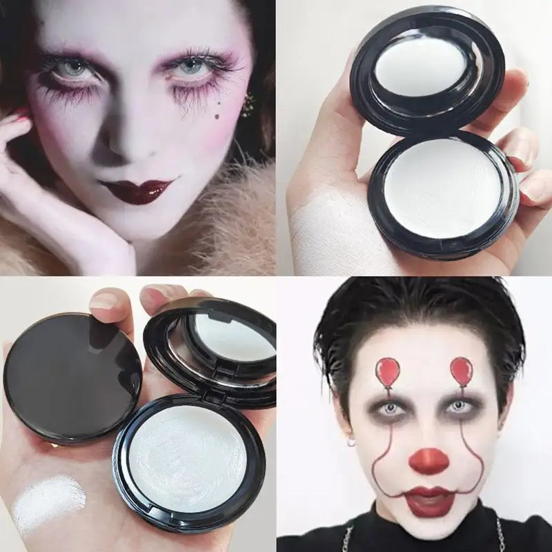 White Body Paint & Foundation for Halloween Cosplay Face & Body Makeup