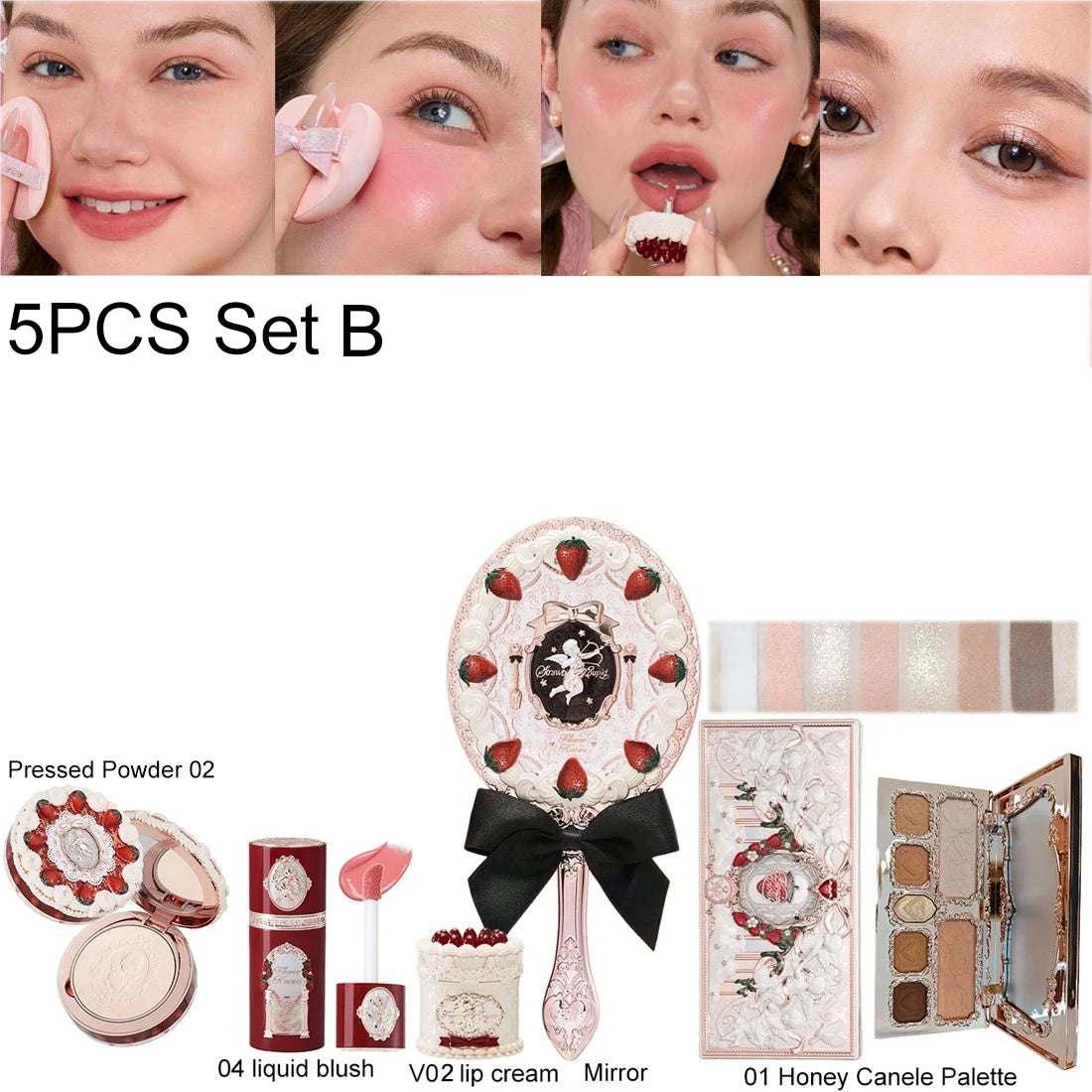 Velvet Matte Lip Cream & Lip Blush Set - Long Lasting, Lightweight Makeup