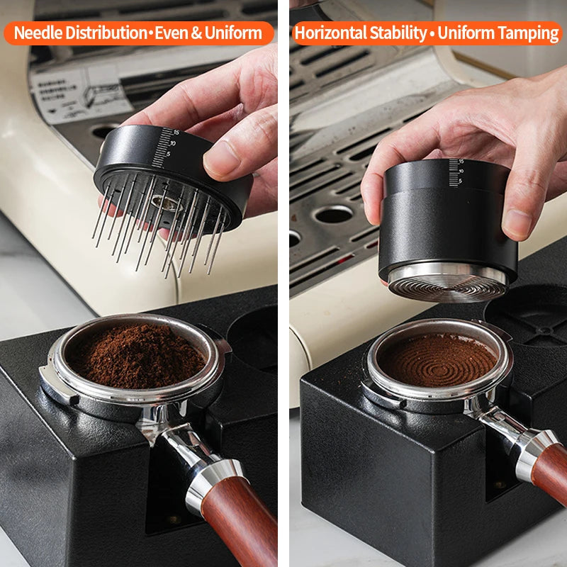 2-in-1 Coffee Tamper & Espresso WDT Tool Set - Professional Barista Accessories Kit