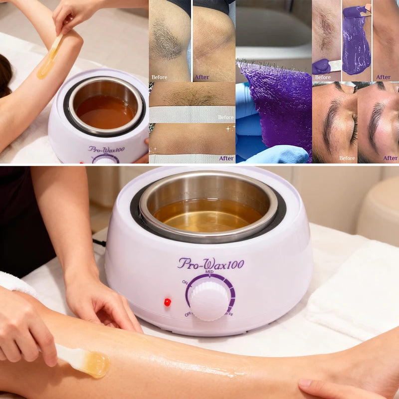 Professional Wax Heater for Body Hair Removal - Adjustable Temperature, Rapid Heating, Easy to Clean