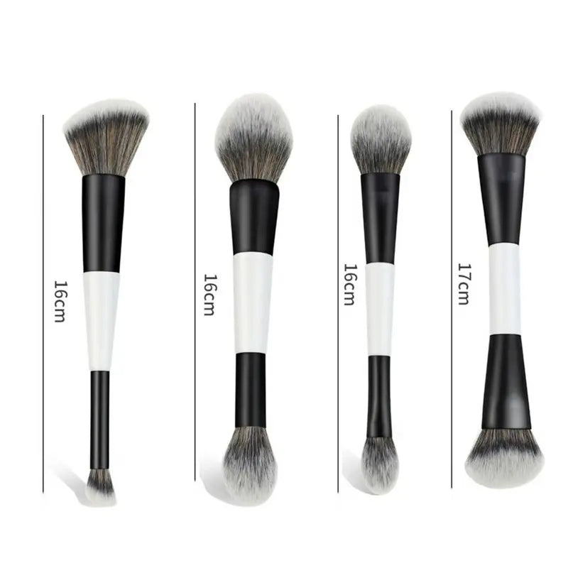 Dual-Ended Contour Face Brush Makeup Tool Multi-purpose Eyeshadow Concealer Brush
