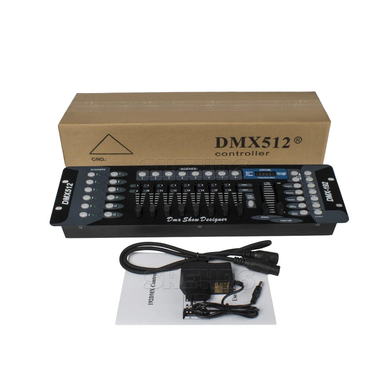 DMX 512 Lighting Controller for Moving Head, Par, Spotlights, 192 Channels