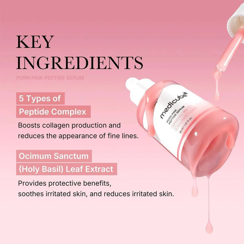 Salmon DNA PDRN Pink Peptide Serum for Skin Repair & Firming - Korean Skincare