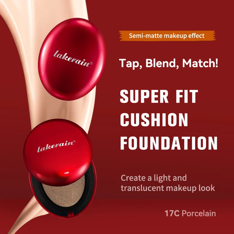 Waterproof Air Cushion Foundation with SPF - Full Coverage, Lightweight, Long-Lasting Makeup