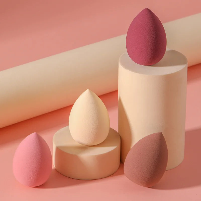 4 Pcs Makeup Egg Sponges Set - Foundation Blenders for Face Beauty