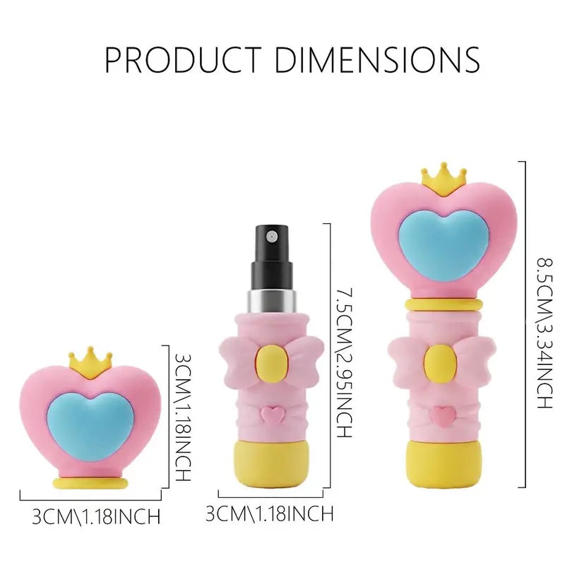 Refillable 5ml Perfume Spray Bottle with Fine Mist for Travel & Fragrance Storage