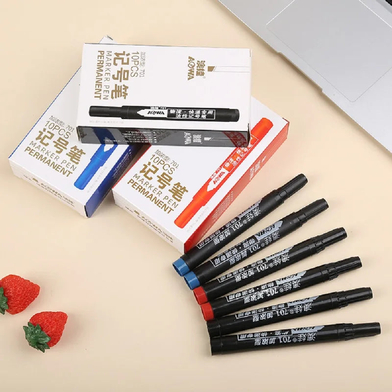Premium Waterproof Oil-Based Paint Marker Pen Set for Multi-Surface Use - Quick-Drying & Permanent