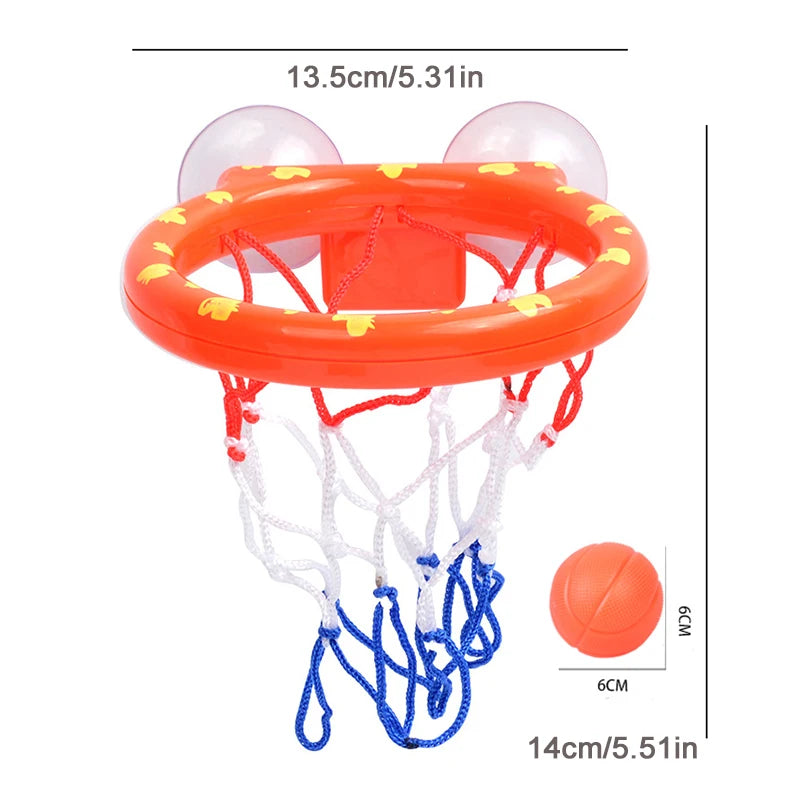 Baby Bath Toy Shooting Basket Set with 3 Balls Water Play Water Game Toy for Kids