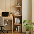 Narrow Corner Bedside Cabinet - Movable Storage Shelf for Small Spaces