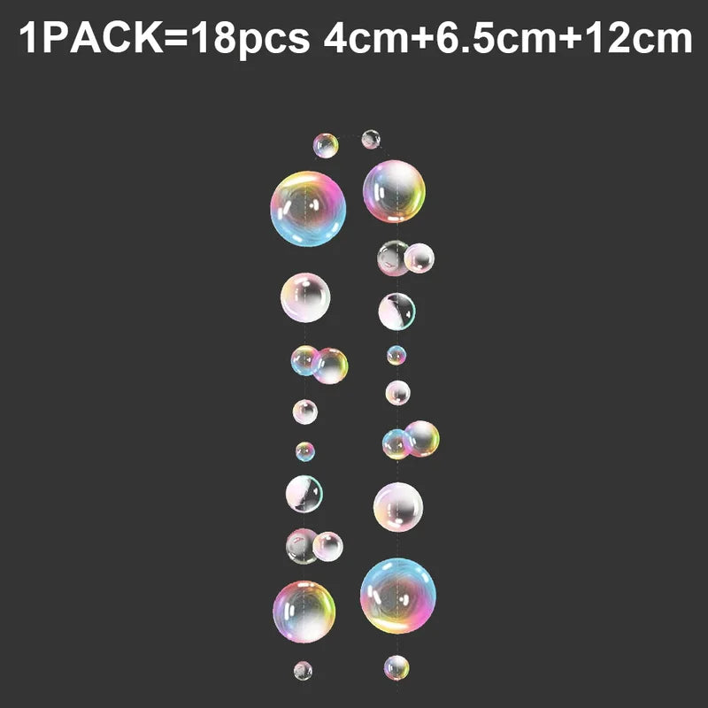 Under The Sea Bubble Garland Decorations for Mermaid Birthday Party - Blue & Purple