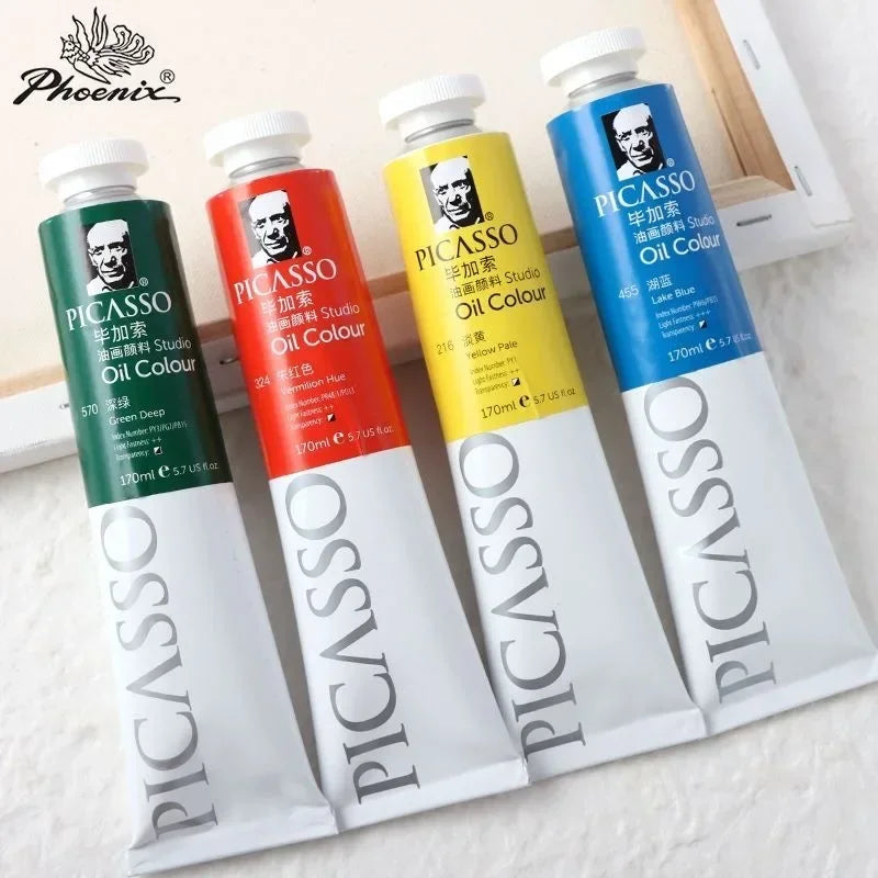 High Saturation Oil Paint Set - Fast Drying, Creamy Texture & Vibrant Colors