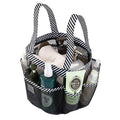 Mesh Shower Caddy Tote with 8 Pockets and Handles for Bathroom & College Use