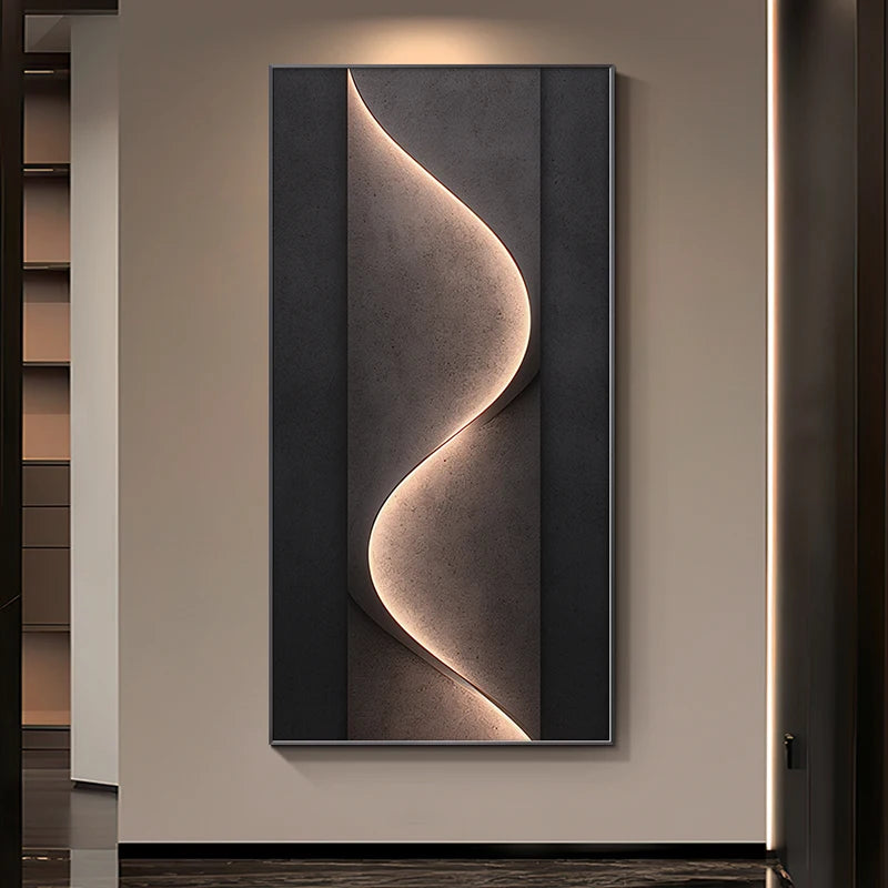 Modern LED Wall Lamp for Living Room & Hotel Decor - Flat Crystal Ceramic Surface