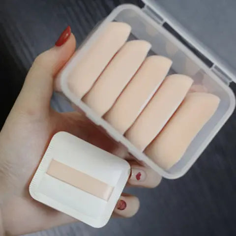 Makeup Powder Puff 5pcs Dual-Use Soft Cotton Candy Air Cushion Foundation Sponge