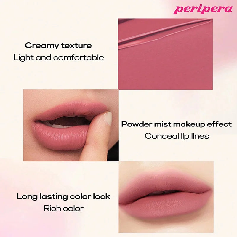 K-Beauty Ink Velvet Lipstick - High Pigment, Long Lasting, Velvet Matte