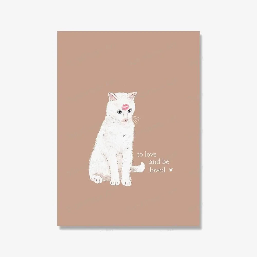 Funny Cat Champagne Wall Art Canvas Poster for Living Room Home Decor