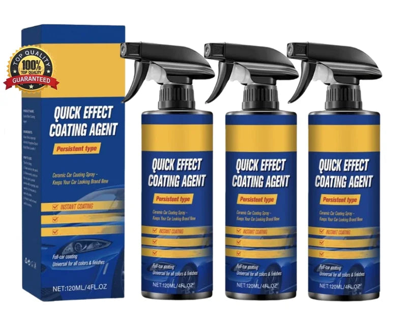 Car Coating Spray Kit 1/2/3X Quick Ceramic Wax Polish Water Repellent