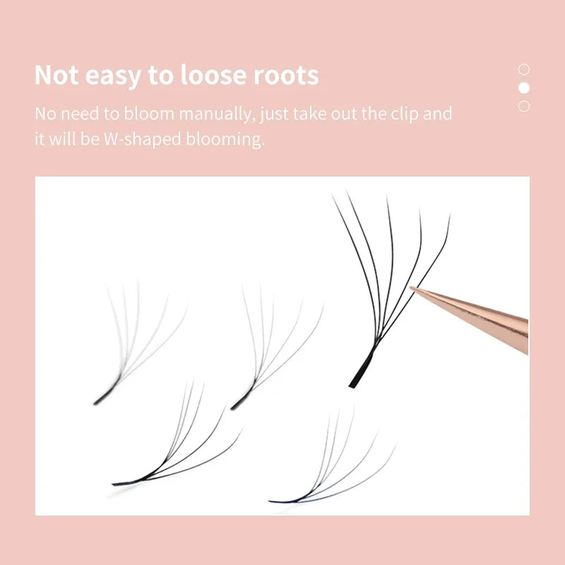 DIYDAY 5D W Shape Eyelash Extensions Premade Fans Natural Soft Lashes