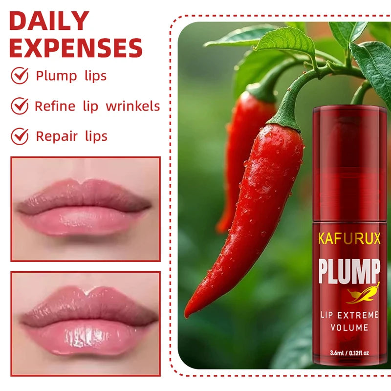 Lip Plumper Oil - Long Lasting Moisturizing Lip Gloss Serum for Women