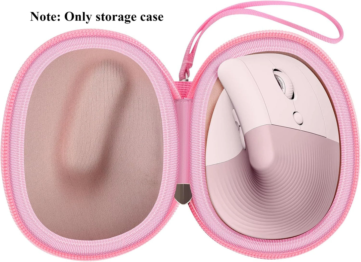 Ergonomic Vertical Mouse Carrying Case with Travel Storage Box for Logi Wireless Mouse