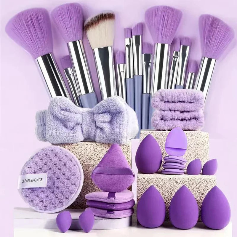 33PCS Makeup Sponge Set with Large and Small Beauty Blenders for Flawless Makeup Application