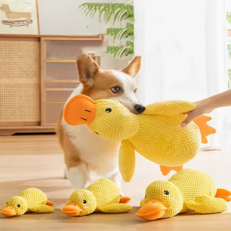 Large Dog Interactive Plush Toy - Biting, Chewing, Teething, Boredom Relief
