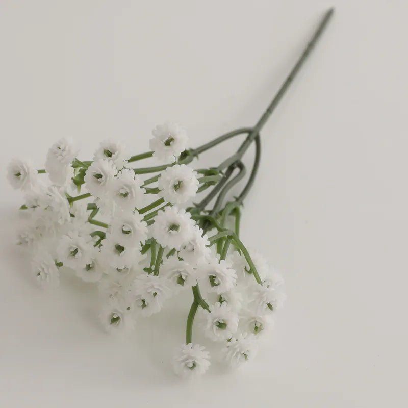 20Pcs Artificial Baby's Breath Latex Flowers for Wedding Bridal Decor Party Home