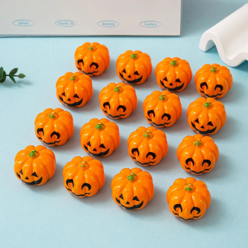 10-30Pcs Fun Cartoon Pumpkin Head Car Decorations for Halloween & Party Gifts