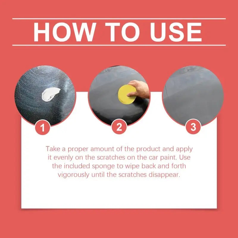 Car Paint Repair Wax - Easy Polishing & Scratch Removal for All Vehicle Types