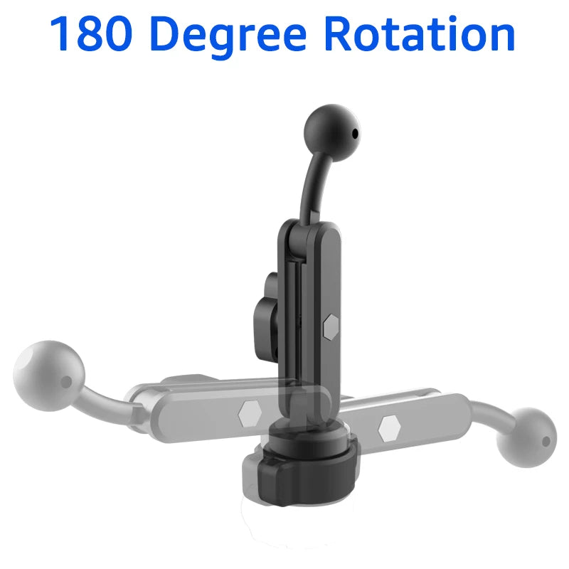 17mm Ball Head Extension Rod for Car Phone GPS Mount 360° Rotatable Stand
