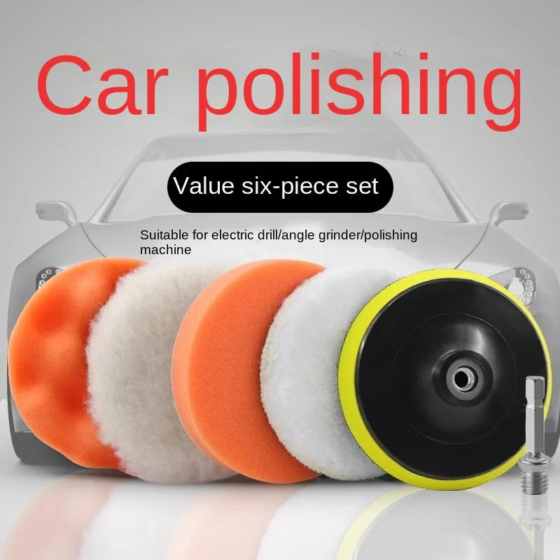 Car Polishing Sponge Plate Set for Electric Drill - Surface Cleaning & Shine