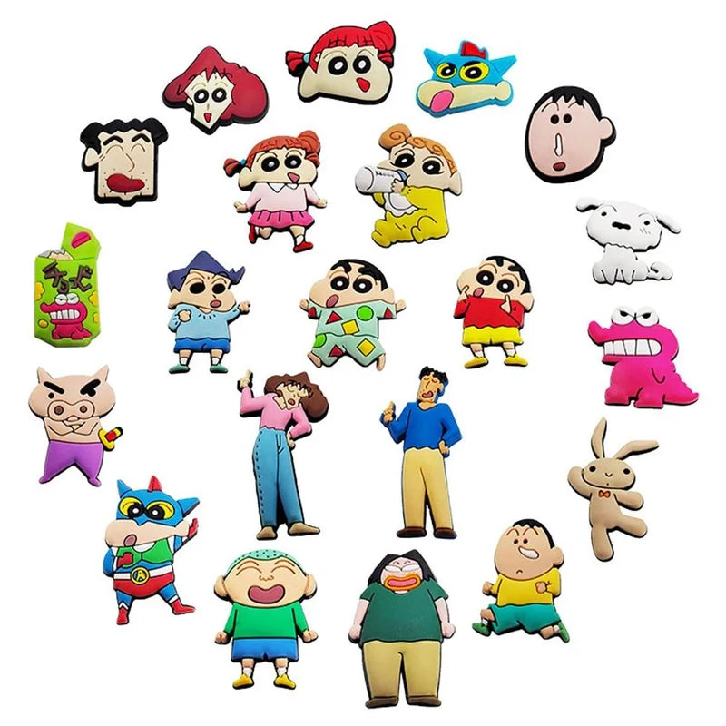 Kawaii Anime Shoe Buckles for Sandals Sneakers - 10/21 Pcs Decorative Clips