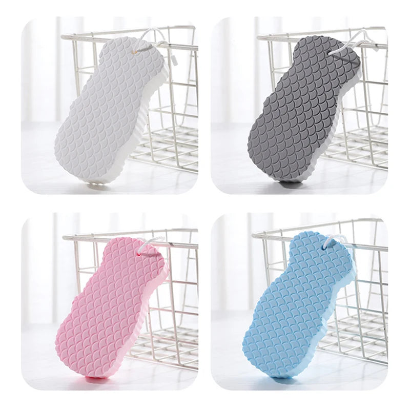 Exfoliating Bath Sponge for Kids and Adults - 3D Magic Body Peeling & Massager