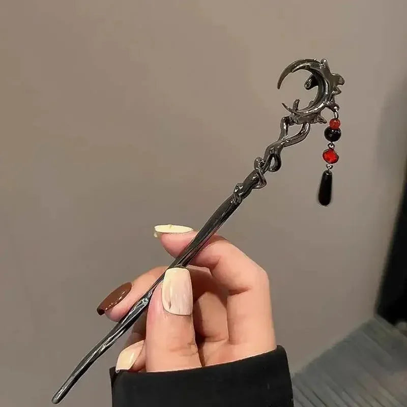 Vintage Butterfly Flower Tassel Hair Stick for Women - Metal Hair Accessory