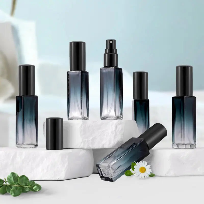 8ml Gradient Glass Perfume Atomizer Set - Leak-Proof Travel Bottles with Accessories