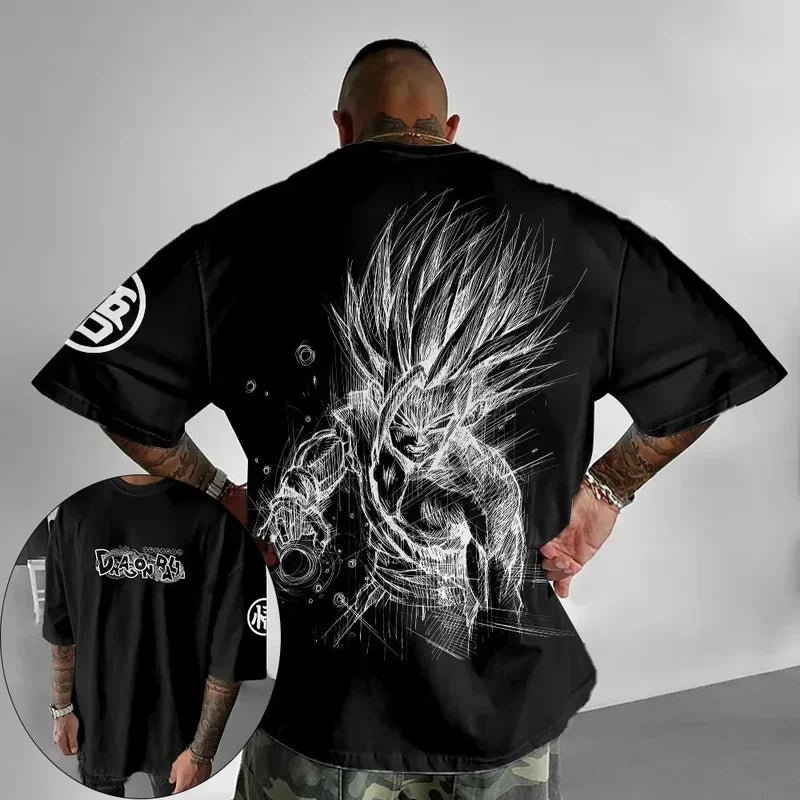 Dragon Ball Animation T-Shirt for Men and Kids - Summer Casual Short Sleeve Top