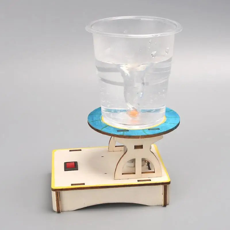Interactive Science Water Tornado Maker and Wooden Puzzle Set - Educational STEM Kit