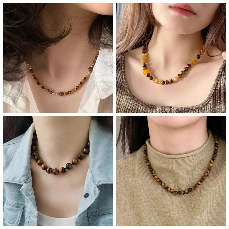 Natural Stone Beads for Jewelry Making - Tiger Eye 2mm & 3mm Beads