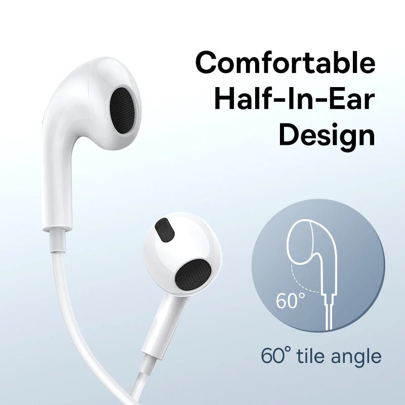 Wired In-Ear Headphones with Microphone for Xiaomi Samsung Type-C