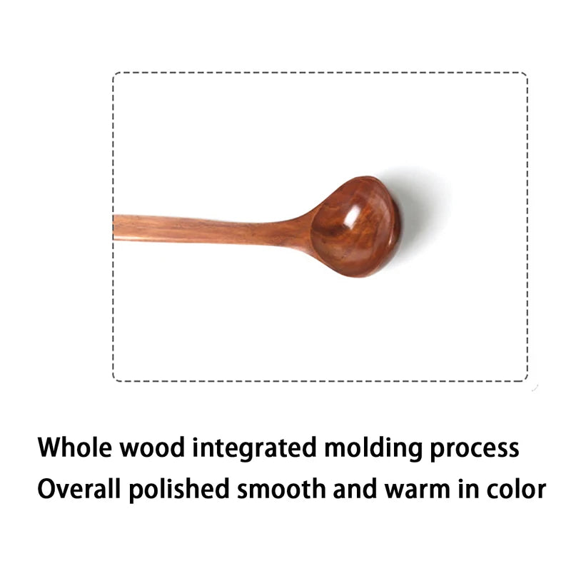 Wooden Soup Ladle Spoon Kitchen Utensils Set Non Stick Pot Cutlery Tableware