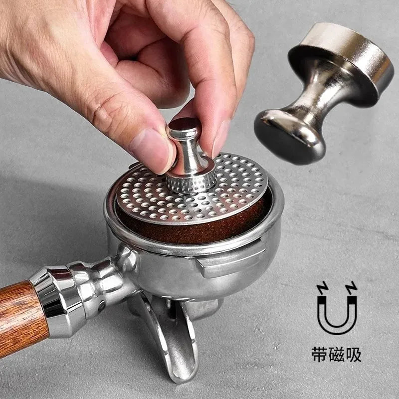 Espresso Puck Screen Magnet Handle Kit for Coffee Filter Mesh - Reusable Barista Accessory