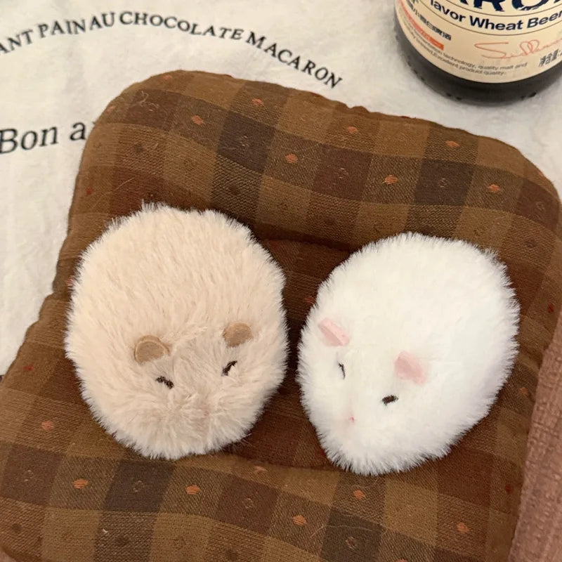 Cute Plush Hamster Hair Clip Set - Versatile Fury Hair Accessories for Kids & Teens