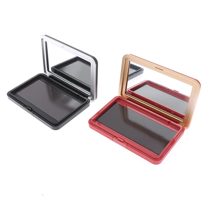 Magnetic Makeup Palette with Mirror - Empty Cosmetic Storage Box for Eyeshadow Blush