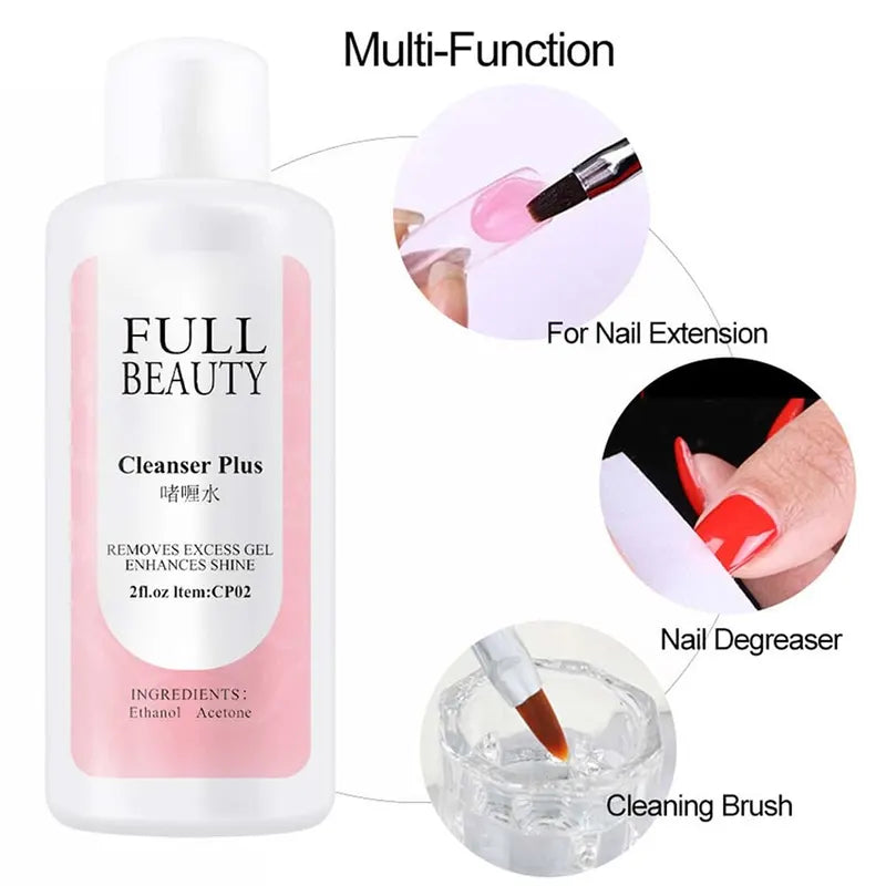 35ml Nail Slip Solution for Poly Nail Extension & Gel Polish - Quick UV Builder & Cleanser