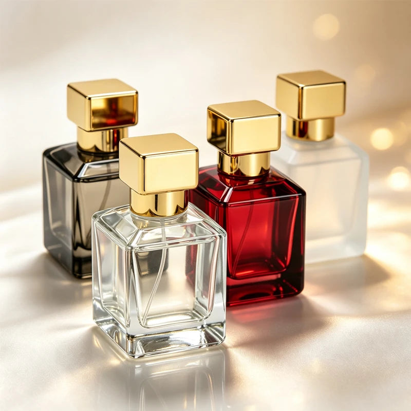 50ml High-End Glass Perfume Spray Bottle - Portable Travel Dispenser