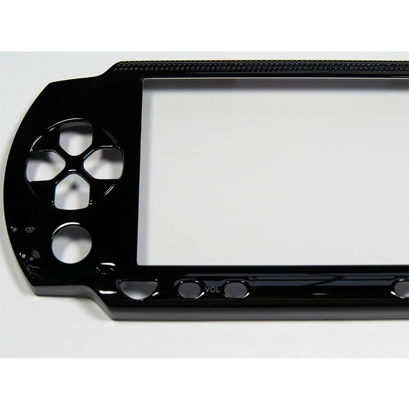 PSP 1000 Front Faceplate Shell Cover Replacement - Black